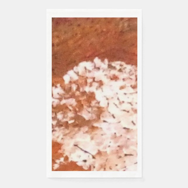 Ausdruck Blütenpapier Napkin Serviette (Vorderseite)