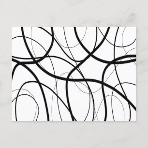 Ausdruck in Schwarz und Weiß Postkarte