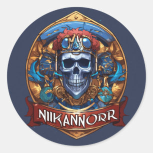 "Ausdrucken Sie sich selbstbewusst mit dem ultimat Runder Aufkleber