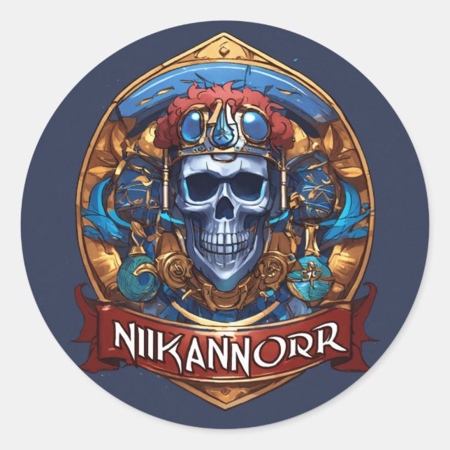 "Ausdrucken Sie sich selbstbewusst mit dem ultimat Runder Aufkleber (Vorderseite)