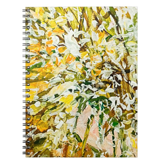 Ausdrückend geprägte Farbe auf der Leinwand, erste Notizblock (Vorderseite)