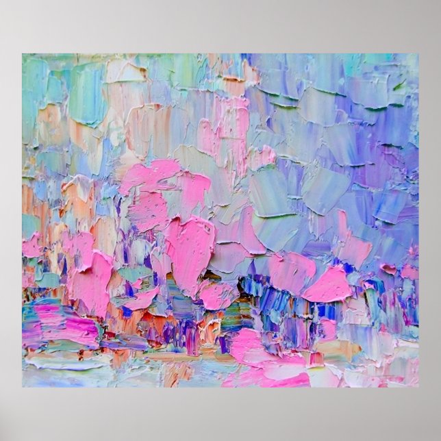 Ausdrückend geprägte Farbe auf der Leinwand, erste Poster (Vorne)