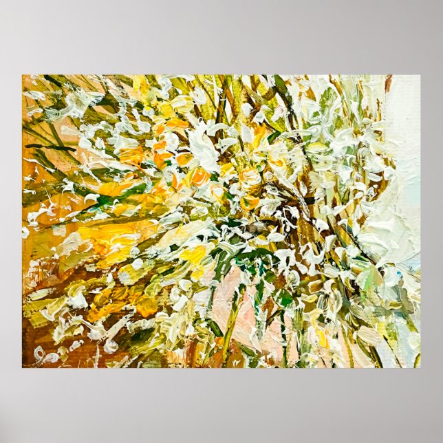 Ausdrückend geprägte Farbe auf der Leinwand, erste Poster (Vorne)