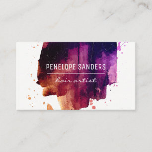 Ausdrückliche Farbe gebürstet Visitenkarte