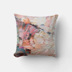 Ausdrückliche, pastellfarbene Ölfarben und Reliefs Kissen