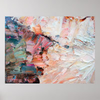 Ausdrückliche, pastellfarbene Ölfarben und Reliefs