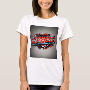 Ausdrückliche Reds: Word 'Express' Design" T-Shirt