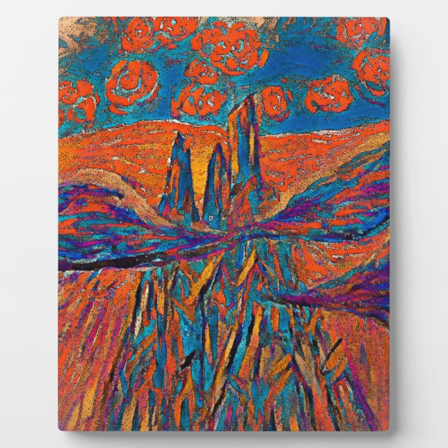 Ausdrückliche Rose im Himmel Fotoplatte (Vorderseite)