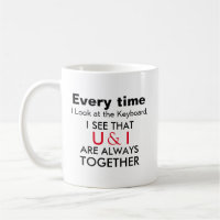 Ausdrückliche Tasse U & I