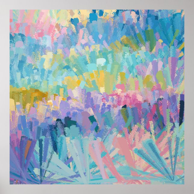 Ausdrucksfarbige Foliage Poster (Vorne)