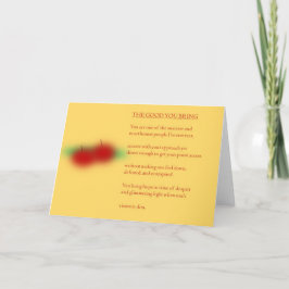 Ausdruckskarte Feiertagskarte