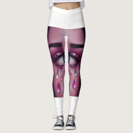 Ausdrucksstarke Teary Eye Art Leggings 💧 👁️