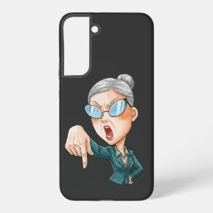 Ausdrucksstarke wütende Frauenkunst Samsung Galaxy Hülle