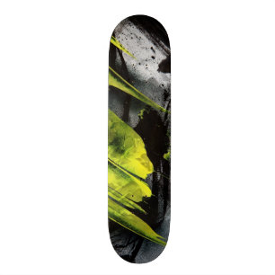 Ausdrucksvolle Bürstenanschläge der Skateboard