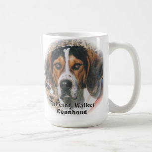 Ausdrucksvolle Treeing Wanderercoonhound-Tasse Tasse