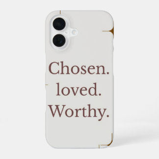 "Auserwählt Geliebt Würdig" iPhone-Hülle iPhone 16 Hülle