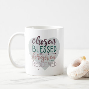 Auserwählte Gesegnete Vergebung Erlöste Christlich Kaffeetasse