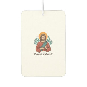 Auserwähltes und Erlöstes Christliches Vintage-Jes Autolufterfrischer