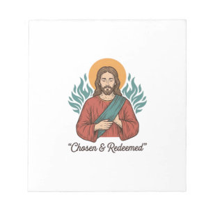 Auserwähltes und Erlöstes Christliches Vintage-Jes Notizblock