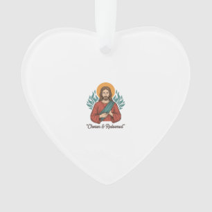 Auserwähltes und Erlöstes Christliches Vintage-Jes Ornament