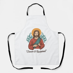 Auserwähltes und Erlöstes Christliches Vintage-Jes Schürze
