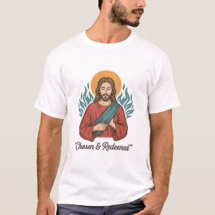 Auserwähltes und Erlöstes Christliches Vintage-Jes T-Shirt