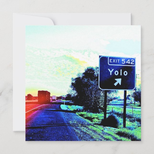 Ausfahrt 542 Yolo California (Vorderseite)