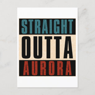 Ausfahrt Aurora Colorado Feiertagspostkarte