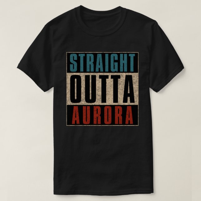 Ausfahrt Aurora Colorado T-Shirt (Design vorne)