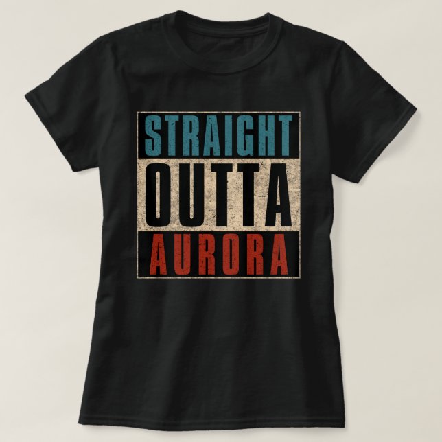 Ausfahrt Aurora Colorado T-Shirt (Design vorne)