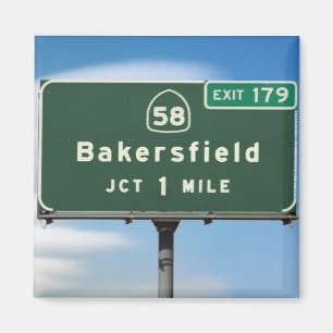 Ausfahrt Bakersfield Magnet