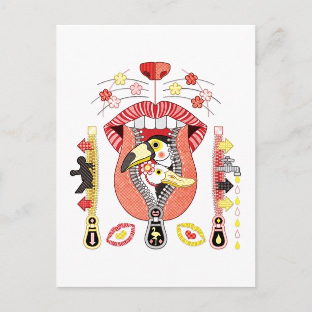 Ausfahrt Mouth Zipper und Eingang Postkarte (Vorderseite)