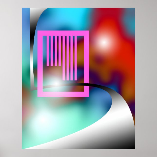 Ausfahrt Pfad 24x30 Poster (Vorne)