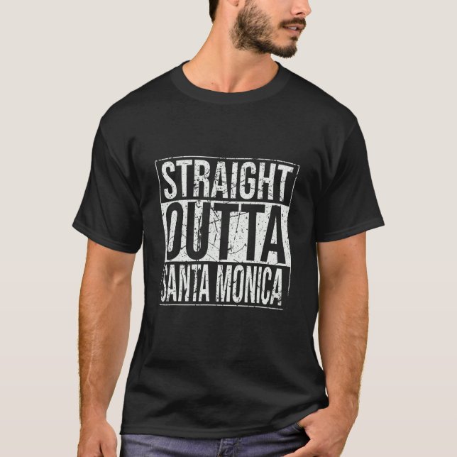 Ausfahrt Santa Monica Vintag T-Shirt (Vorderseite)