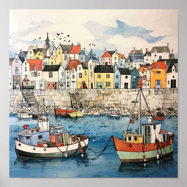 Ausflug am Meer Poster (Vorne)