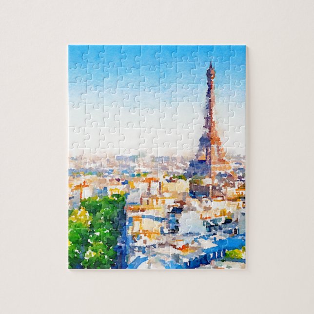 Ausflug Eiffel - Paris Puzzle (Vertikal)