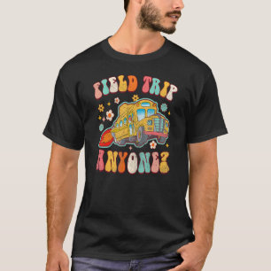 Ausflug gefällig? Groovy Schulbusfahrer Gelb  T-Shirt