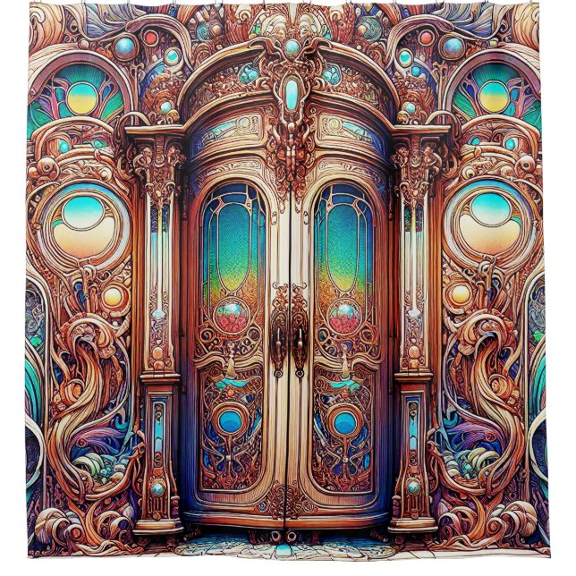 Ausflüge vom Wardrobe-Duschvorhang Duschvorhang (Vorderseite)