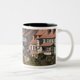 Ausflugsschiff in Klein-Venedig und Regnitz Zweifarbige Tasse