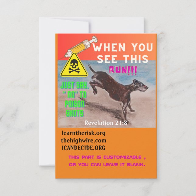 AUSFÜHREN DANKESKARTE (Vorderseite)