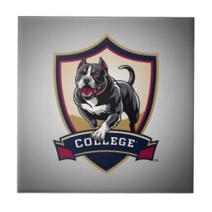Ausführen des PitBull-Uni-Logos Fliese