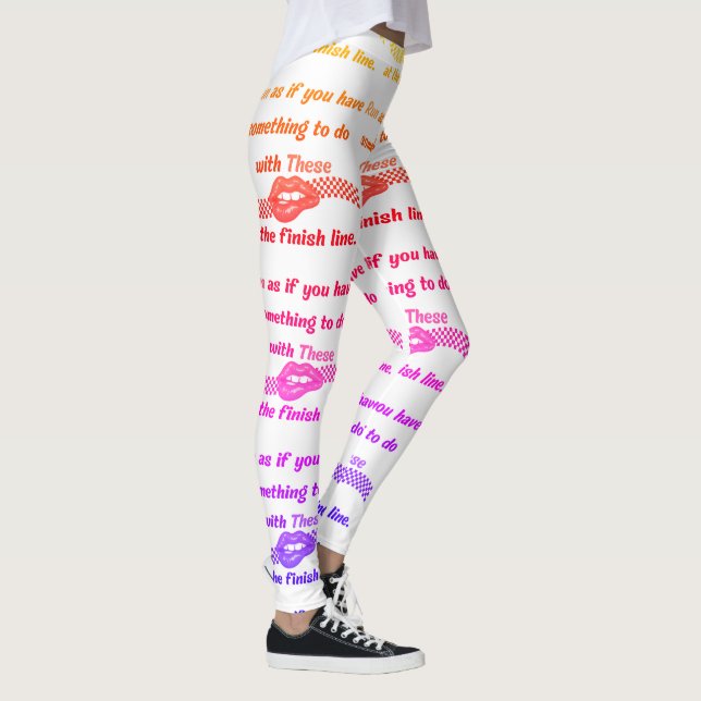 Ausführen eines spielerischen Motivierend Typograf Leggings (Rechts)