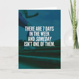 Ausführen Motivierend Wörter Karte