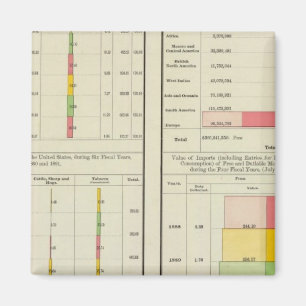 Ausfuhren und Einfuhren aus den USA Magnet
