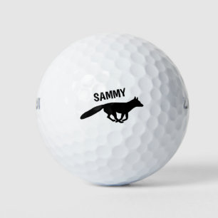 Ausführen von Fox-Silhouette mit Personalisiertem Golfball