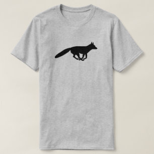 Ausführen von Fox-Silhouette T-Shirt