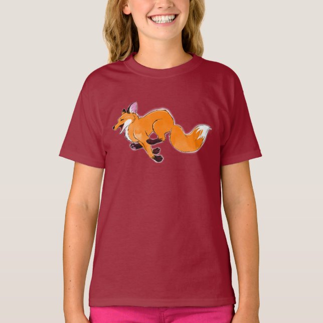 Ausführen von Fox-T - Shirt (Vorderseite)