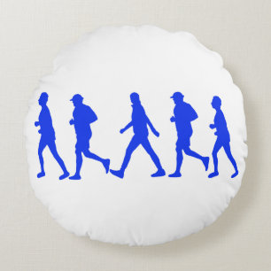 Ausführen von Joggen-Ausführung Rundes Kissen