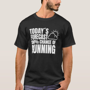 Ausführen von Outfit-Wettervorhersage-Joggen T-Shirt