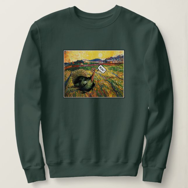 Ausführen von Turkeys Sweatshirt (Design vorne)